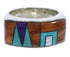 Multicolor Southwest Sterling Silver Ring Size 6-1/4 EX51080